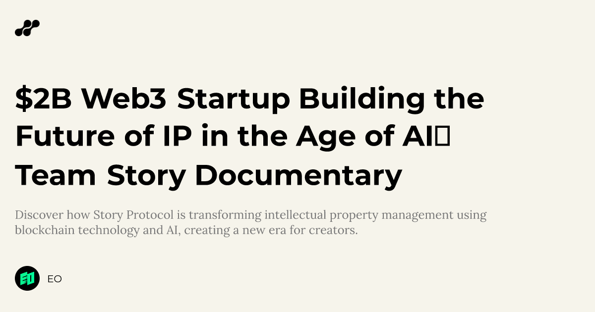 $2B Web3 Startup Building the Future of IP in the Age of AIㅣTeam Story ...